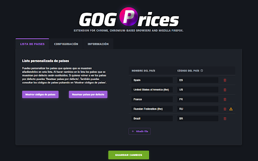 GOG Prices screenshot