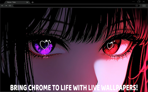 Purple & Red Anime Gaze Live Wallpaper screenshot