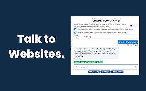 SafeGPT screenshot