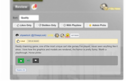 Rovloo - Community Reviews for Roblox screenshot