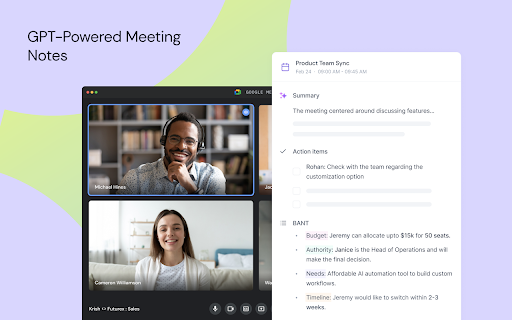 Fireflies: AI meeting notes screenshot