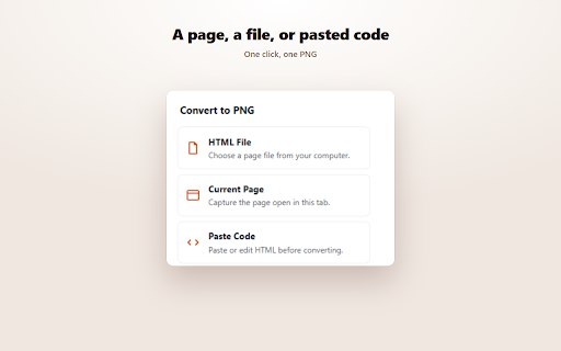 HTML to PNG screenshot