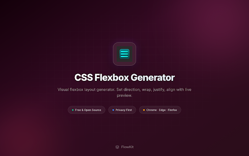 CSS Flexbox Generator screenshot