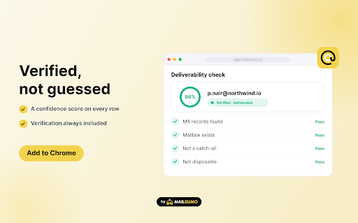 Email Finder by Mailsumo screenshot