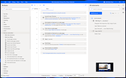 Microsoft Power Automate screenshot