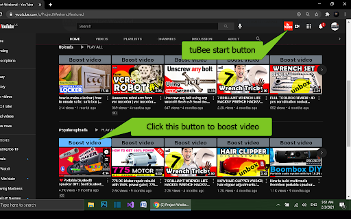 tuBee screenshot
