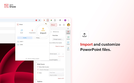 Zoho Show screenshot