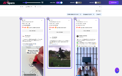 AdSparo - AdLibrary Ad Finder & Ad spy Tool screenshot