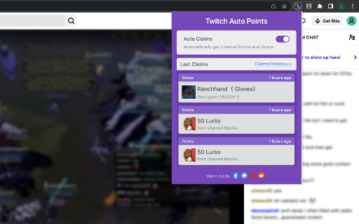 Twitch Channel Points Auto Claimer -Twiclips screenshot