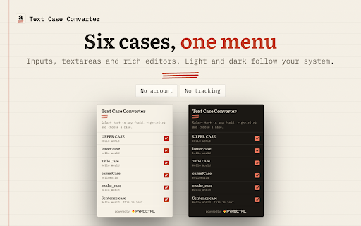 Text Case Converter — Uppercase to Lowercase in Place screenshot