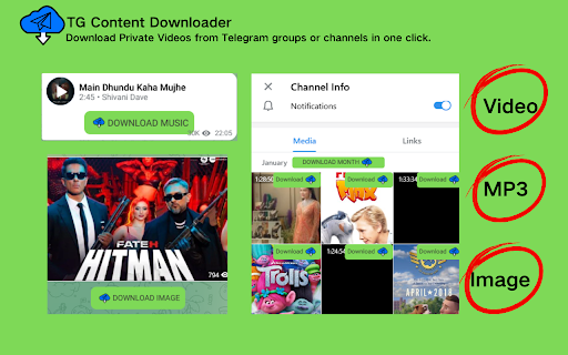 TG Content Downloader - Telegram Downloader screenshot