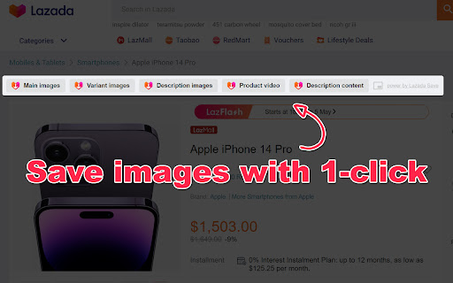 Lazada Save - Download Product Images & Video screenshot