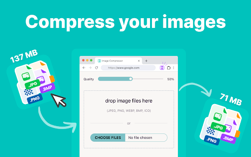 Bulk image compressor screenshot