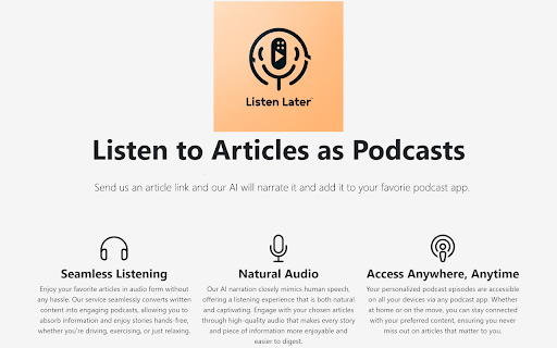 Listen Later screenshot