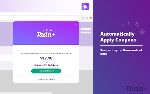 Tada Extension screenshot