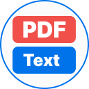 PDF to text icon