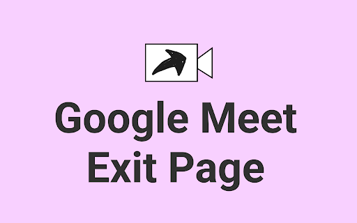 Google Meet Exit Page screenshot