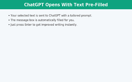 ChatGPT Writing Assistant screenshot