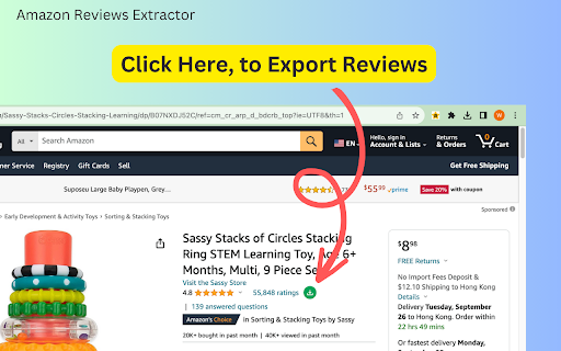Amazon Reviews Extractor screenshot