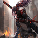 Samurai Anime Girl Live Wallpaper icon