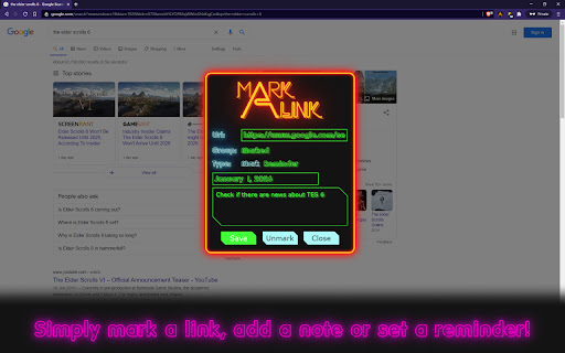 MarkALink screenshot