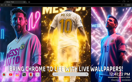 Lionel Messi Live Wallpaper screenshot