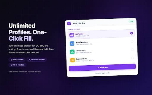 Form Filler Pro by Zovo - Autofill Forms with Saved Profiles screenshot