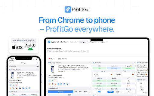ProfitGo for Amazon and Online Arbitrage Sellers by ProfitPath screenshot