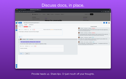 Metadocs - Discuss docs, take notes. screenshot