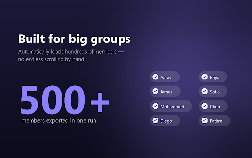 Group Contacts Exporter — Members to Excel/CSV screenshot