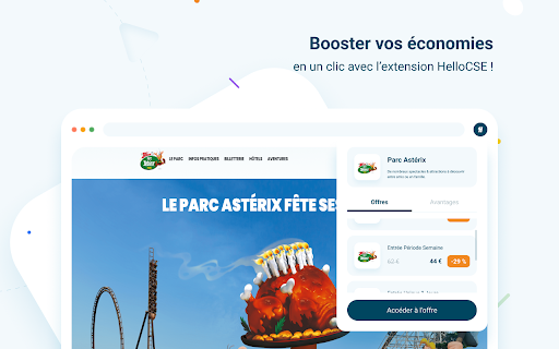 Extension HelloCSE screenshot