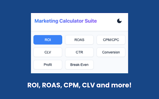 Easy Marketing Calculator Suite screenshot