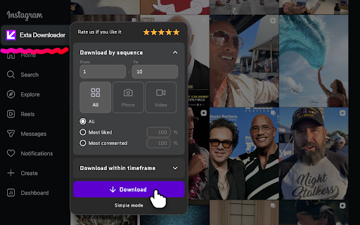 Exta: Pro downloader for Instagram screenshot