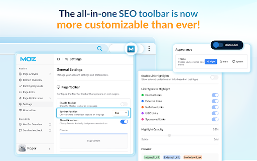MozBar screenshot
