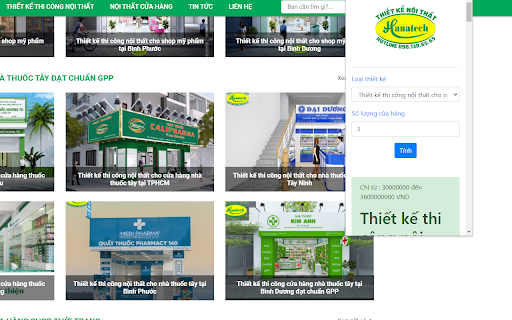 Thiết Kế Thi Công Nội Thất Hanatech screenshot