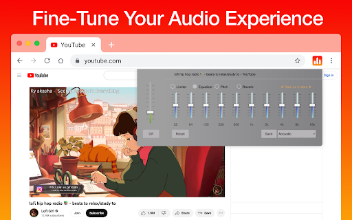 Music Equalizer & Bass Booster – Sound Enhancer for Chrome screenshot