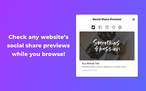 Social Share Preview screenshot