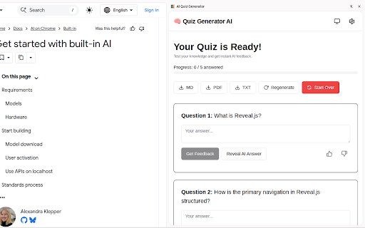 Document Quiz Generator by AI Muse (Beta) screenshot