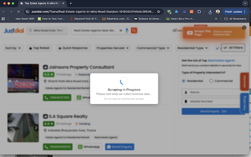 JD Scraper Pro – Unlimited JustDial Data Extractor screenshot