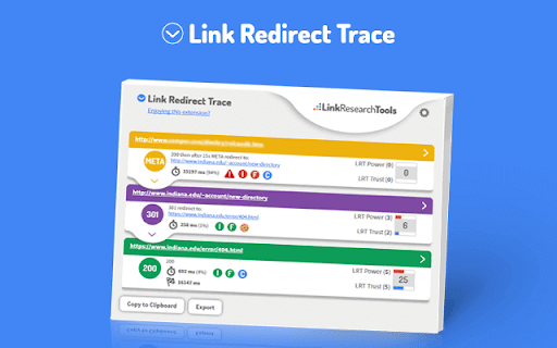 Link Redirect Trace screenshot