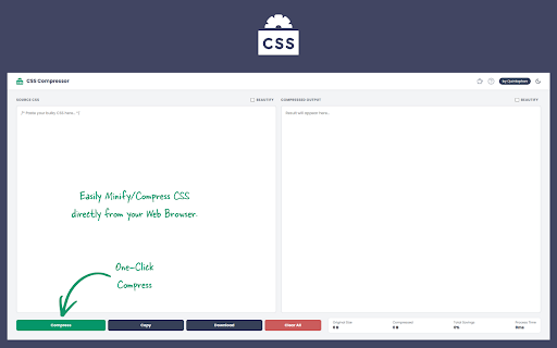 CSS Compressor screenshot