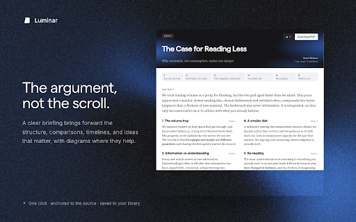 Luminar: Your Reading System screenshot