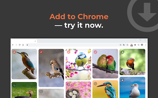 One-click image downloader - Grabit screenshot