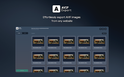 AVIF Export screenshot