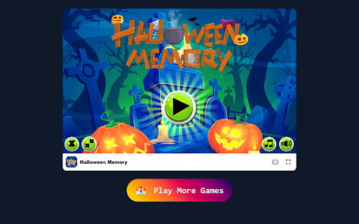 Halloween Memory Game in Browser - Free & Offline available screenshot