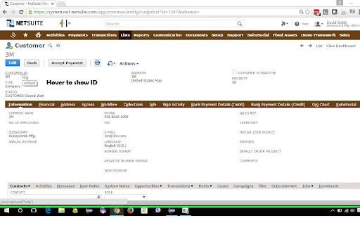 NetSuite: Show Field IDs screenshot