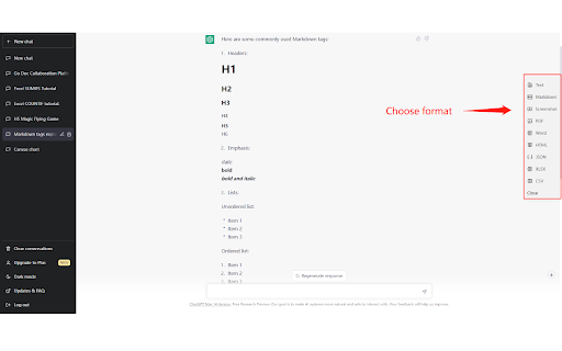 ExportGPT: Export ChatGPT Conversation screenshot