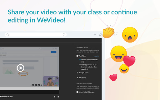 WeVideo Screen & Webcam Recorder screenshot
