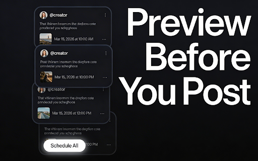 ThreadScheduler - Post Scheduler for Threads | Bulk Schedule Posts screenshot