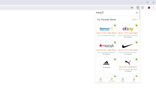 Extrabux-Cash Back, Rebates & Deals Assistant screenshot